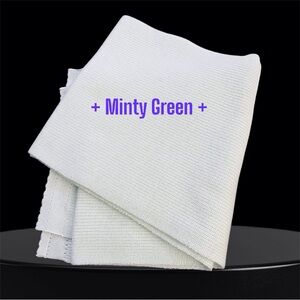 Mint green long cashmere scarf